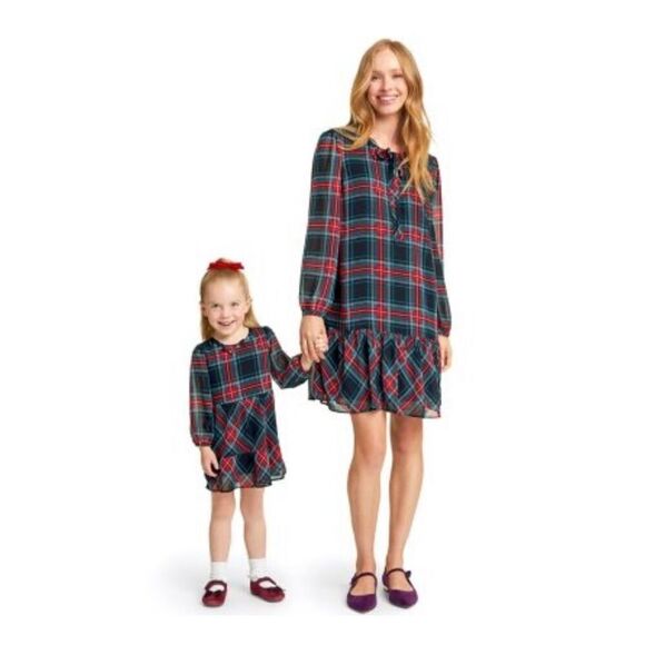 DRAPER JAMES Girls Plaid Dress Size 18M Daddy Daughter Dance Valentine’s Day NWT - Picture 5 of 10